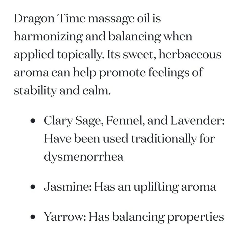 New unopened Young Living Dragon Time Massage Oil - Picture 2 of 3
